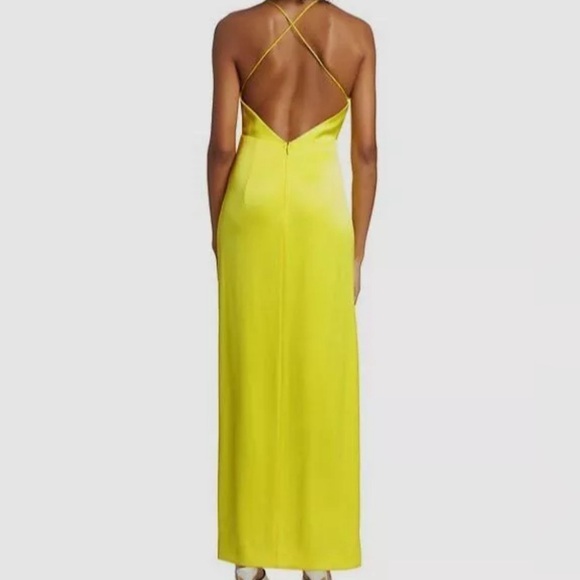 ALICE + OLIVIA DAKOTA SLIP GOWN - YELLOW SZ. 12 - Picture 2 of 5